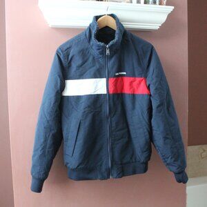 Tommy Hilfiger‎ Reversible Sherpa Jacket Size S Navy Blue Pockets size S